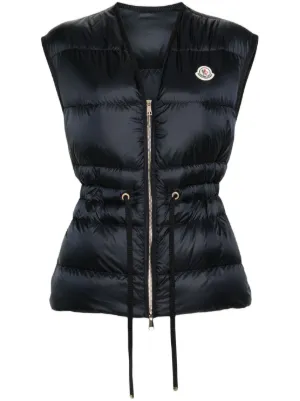 ベスト・ジレ MONCLER Women Vests 597X6 1A000 19 999 BLACK Black Igens Down Vest - Vests for Women | Moncler US