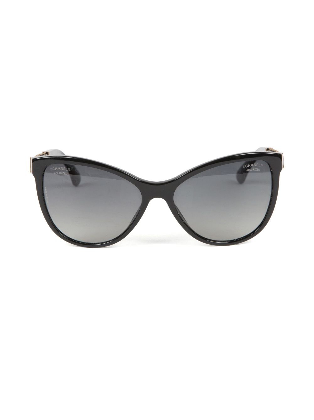 CHANEL 2000s chain-detail cat-eye sunglasses Women