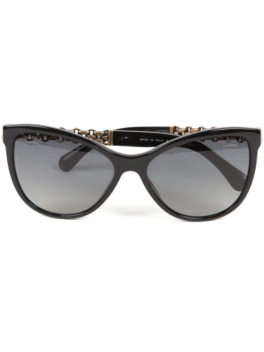 CHANEL 2000s chain-detail cat-eye sunglasses Women