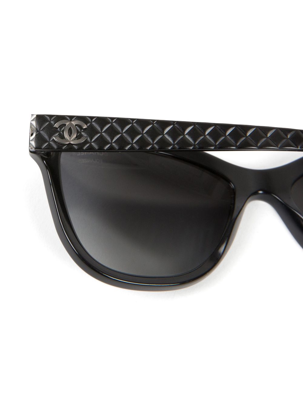 CHANEL 2000s CC diamond-quilted sunglasses Women