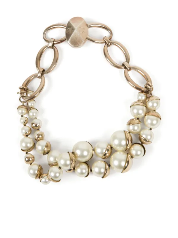 Dior pearls necklace hotsell
