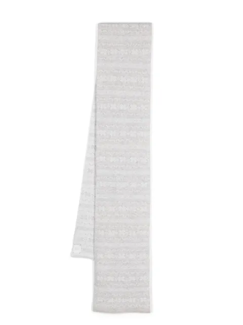 Eleventy fair isle-intarsia scarf
