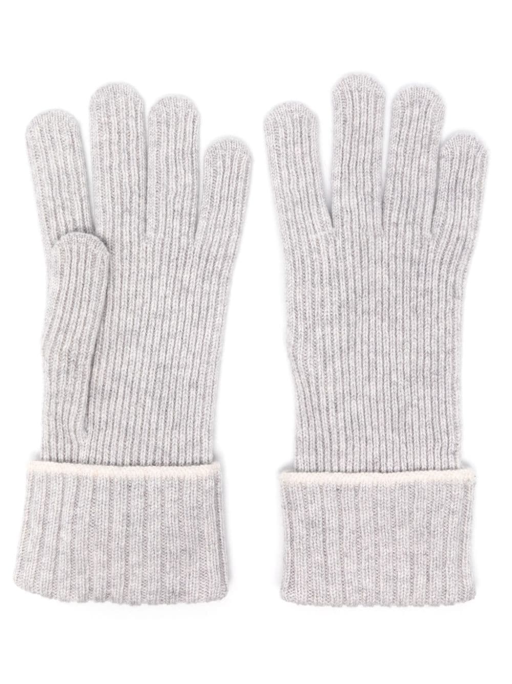 Shop Eleventy Cashmere Gloves In Grey