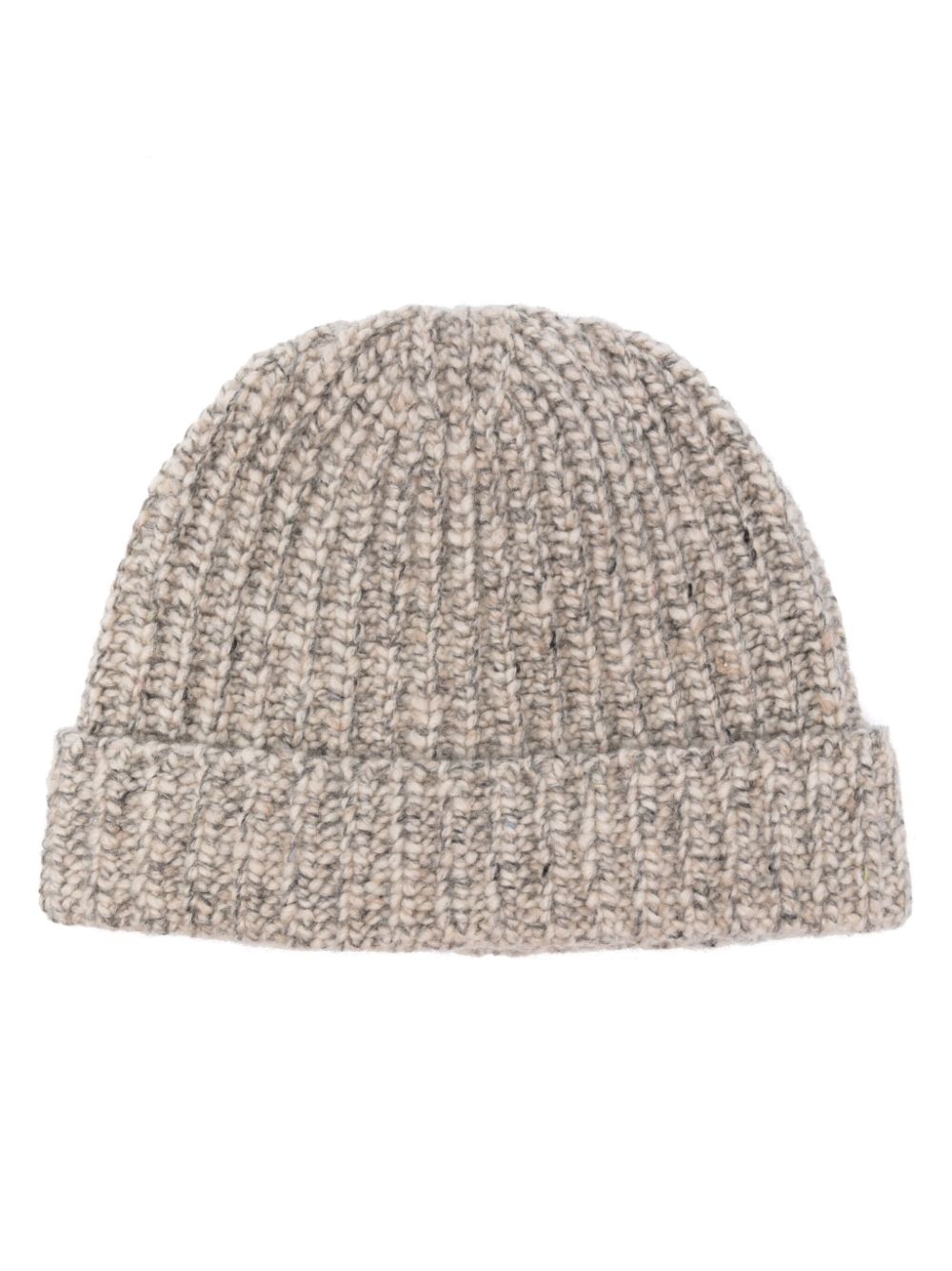 ribbed-knit beanie