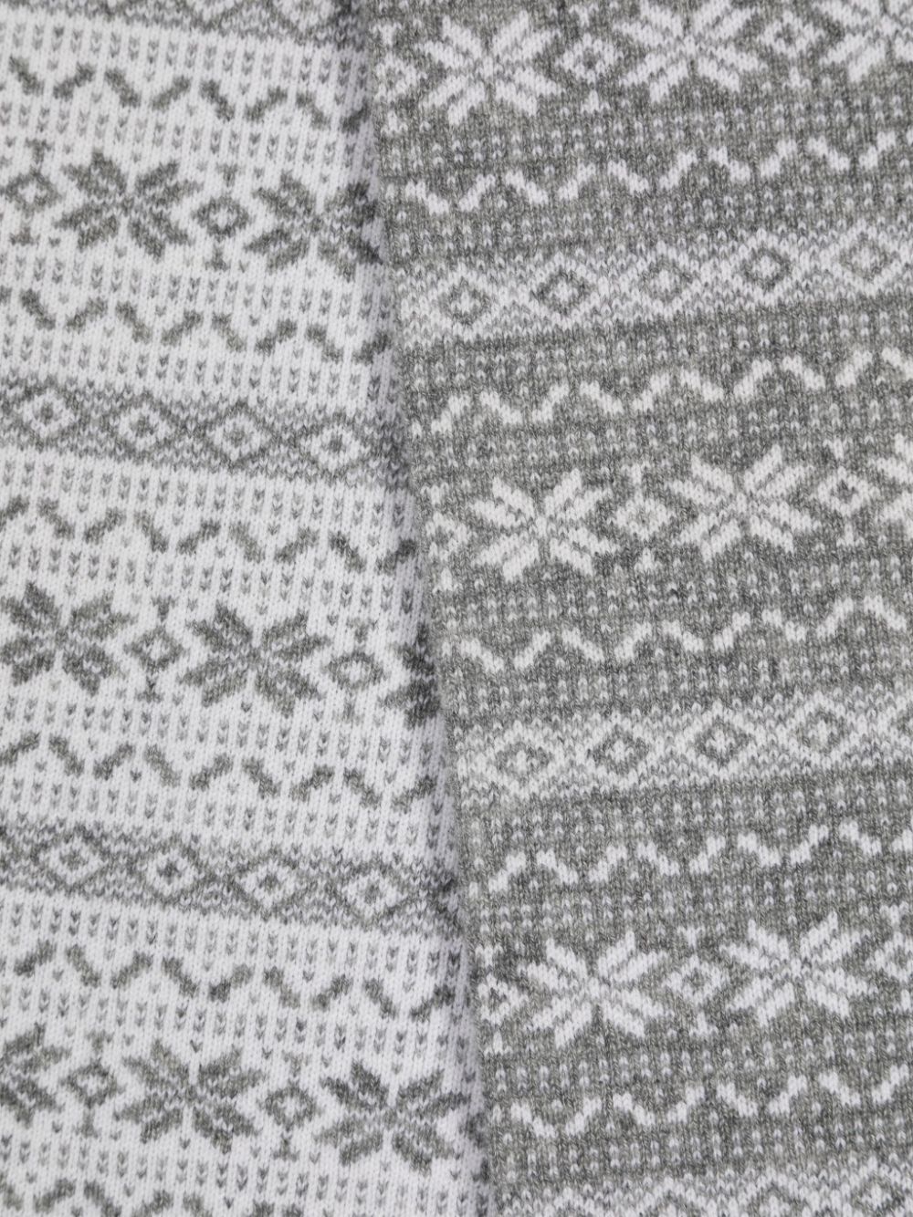 Eleventy Fair Isle sjaal met intarsia - Grijs