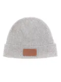 Eleventy x Mulberry ribbed-knit beanie - Grey