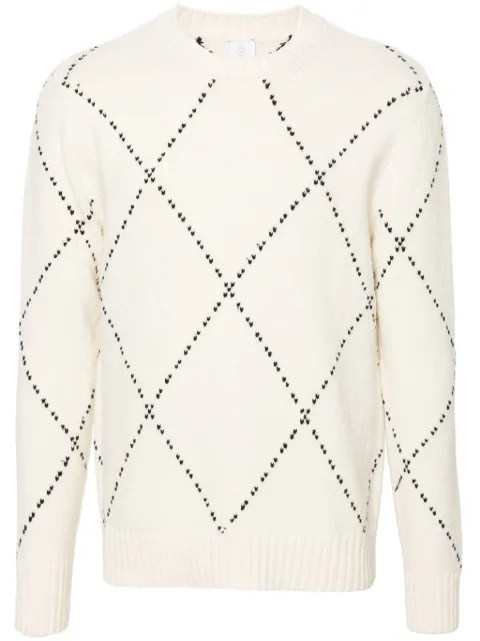 Eleventy diamond-pattern sweater