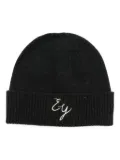 Eleventy logo-embroidered beanie - Black