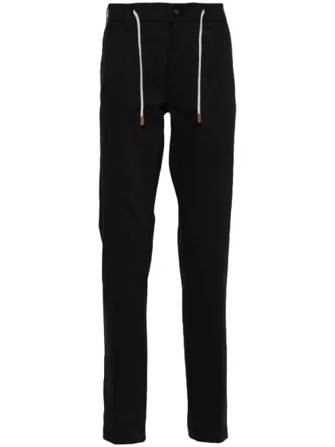 Eleventy pleat-detail tapered trousers 