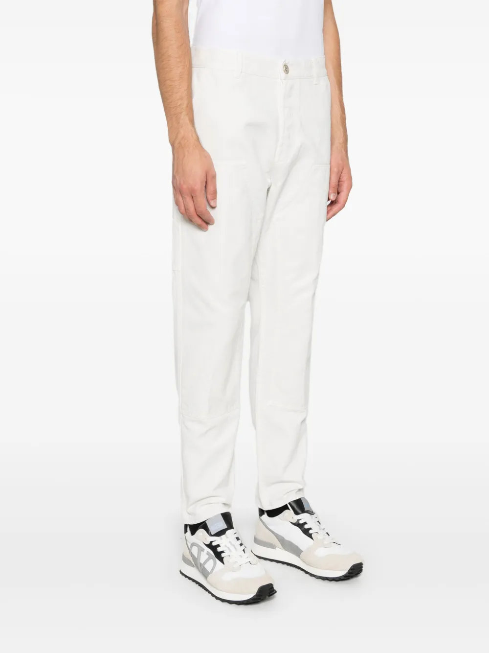 Eleventy Katoenen broek Wit