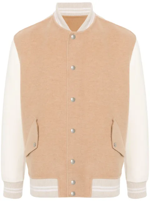 Eleventy colour-block bomber jacket