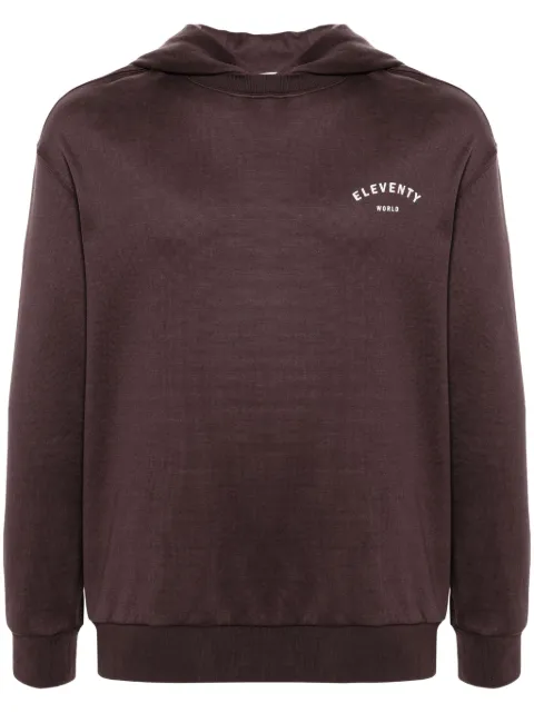 Eleventy Hoodie mit Logo-Print