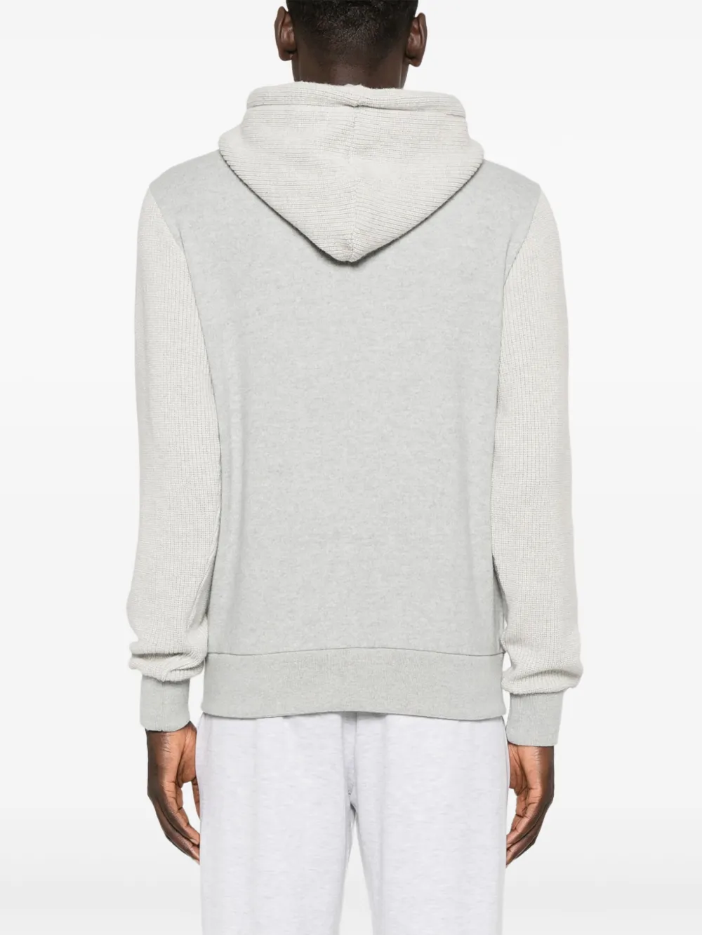 Eleventy Hoodie met vlakken Grijs