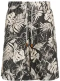 Eleventy linen shorts - Black