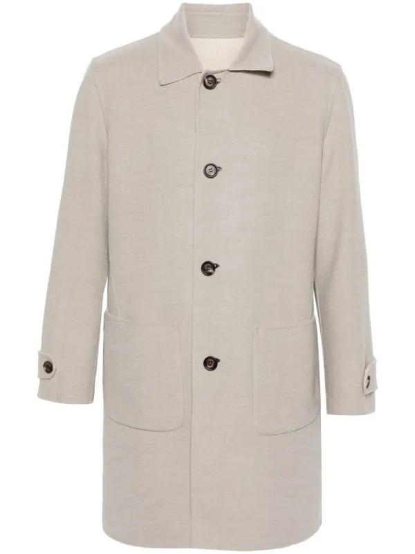 Eleventy Reversible Coat Grey FARFETCH AE
