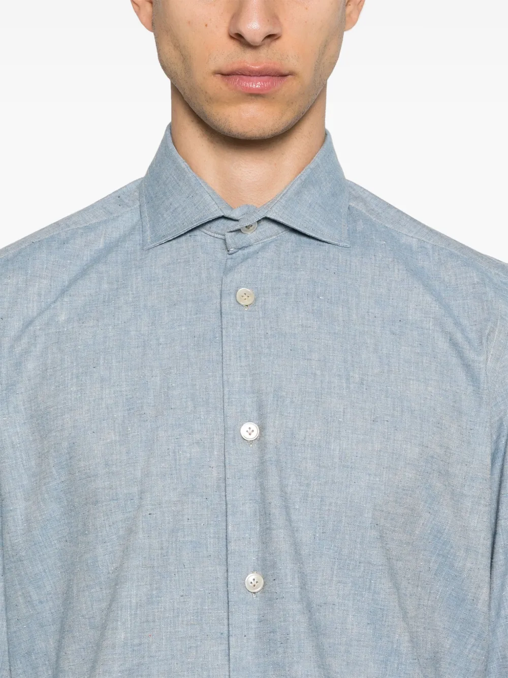 Eleventy Dandy overhemd Blauw