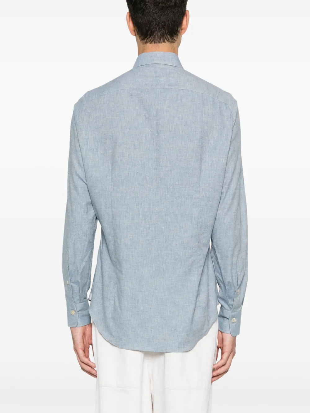 Eleventy Dandy overhemd Blauw