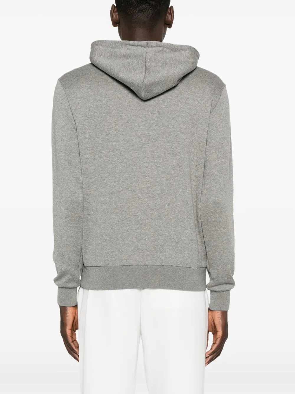 Eleventy Hoodie met logoprint Grijs