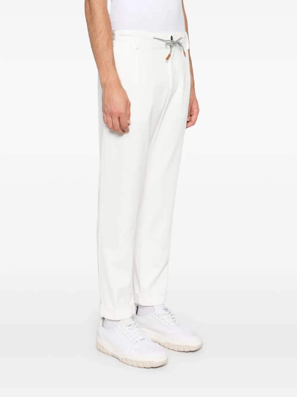 Eleventy Broek met toelopende pijpen Wit