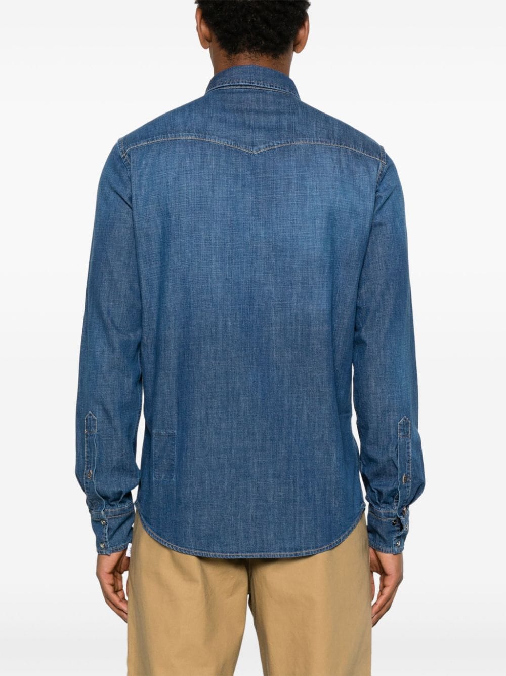 Shop Jacob Cohen Cotton Shirt In Blue