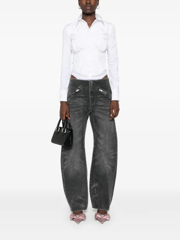 Alexander Wang Moto ジーンズ | グレー | FARFETCH JP