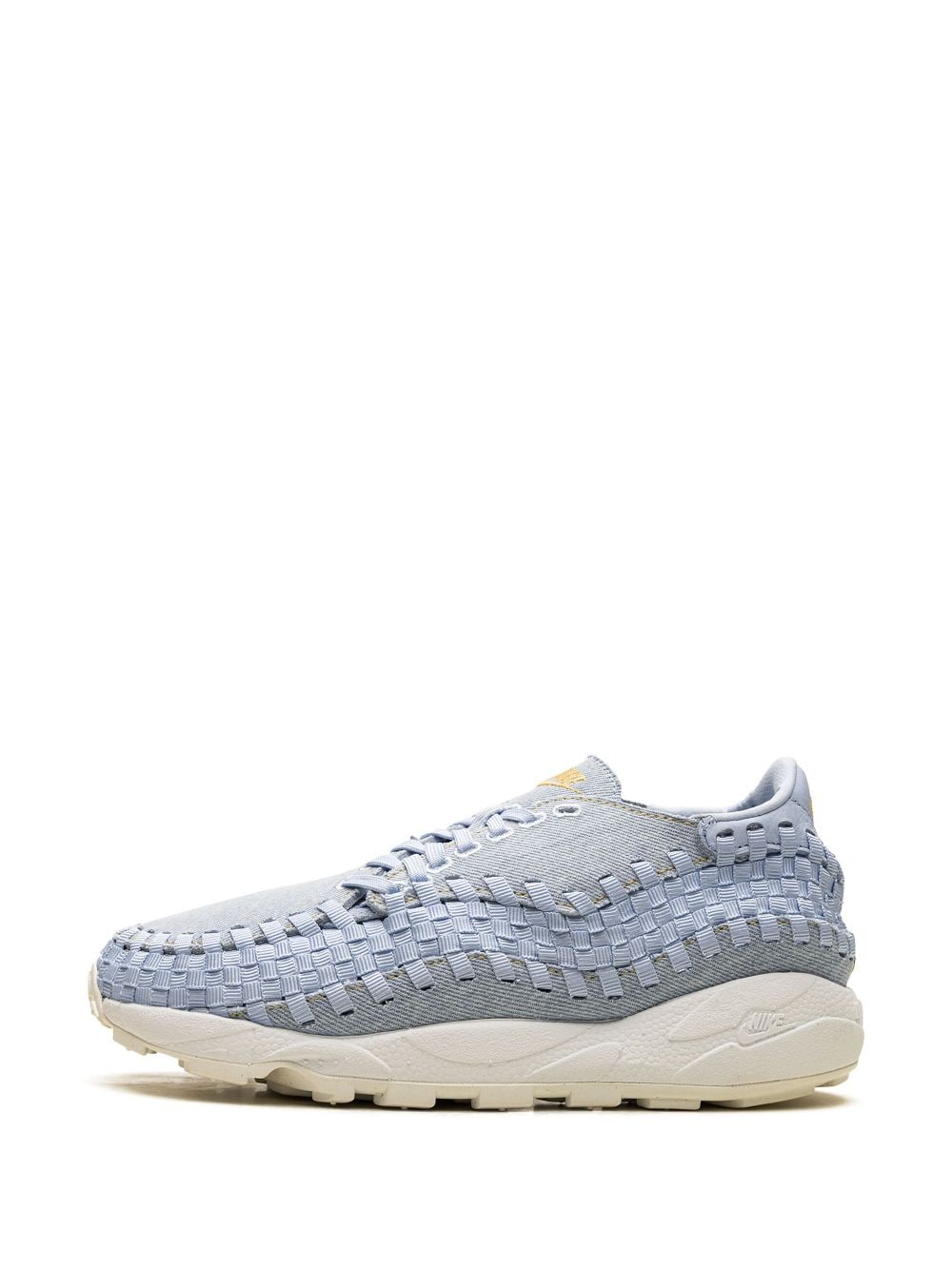 Shop Nike Air Footscape Woven "washed Denim" Sneakers In Blue