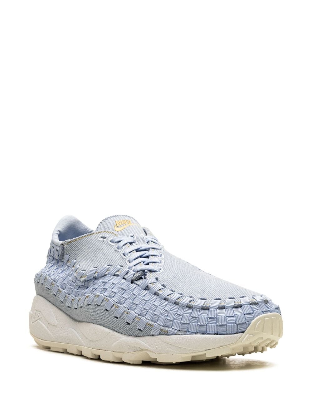 Shop Nike Air Footscape Woven "washed Denim" Sneakers In Blue