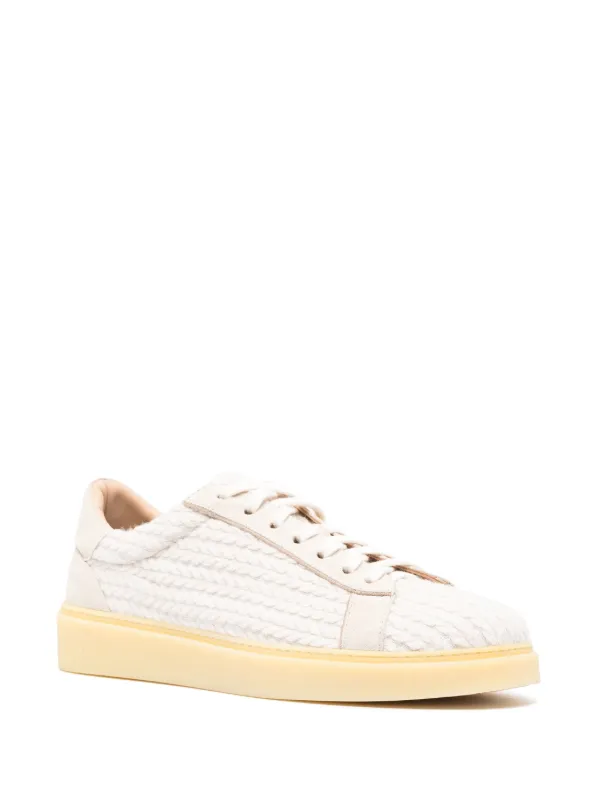 スニーカー ELEVENTY Men Sneakers K77SCAK20SCA0K022 White Eleventy Quilted Sneakers | White | FARFETCH
