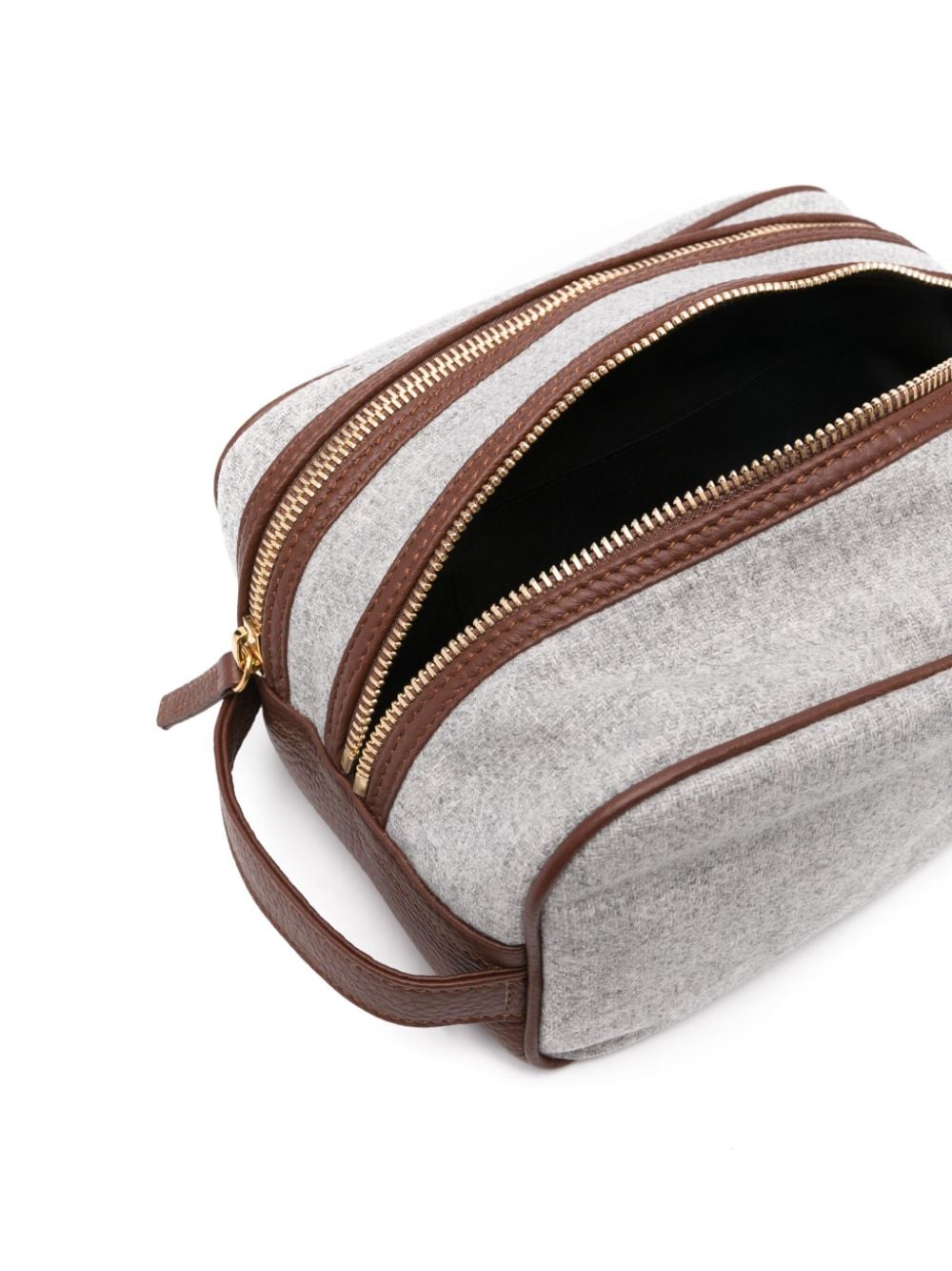 Shop Eleventy Felted Wash Bag In Grau