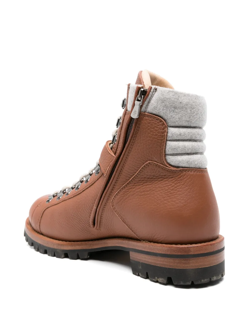 Eleventy leather boots Brown