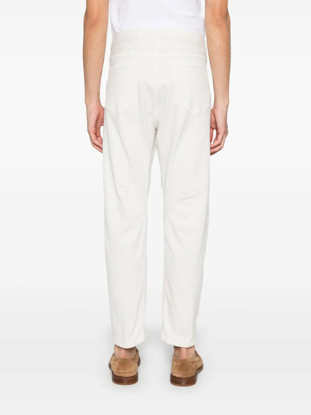 Eleventy Jeans met geplooid detail Wit