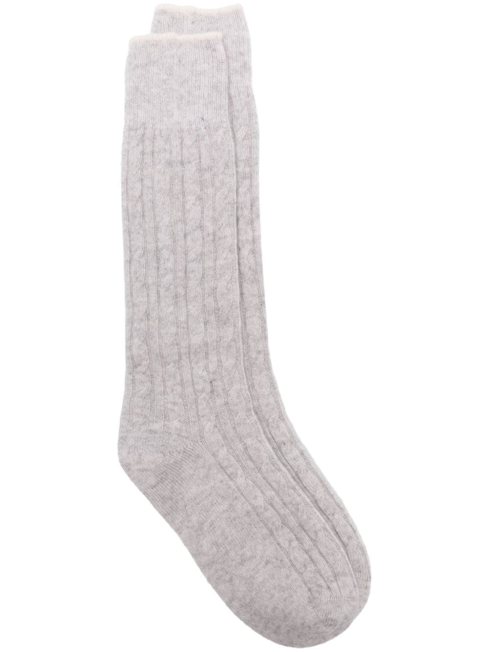 cable-knit socks