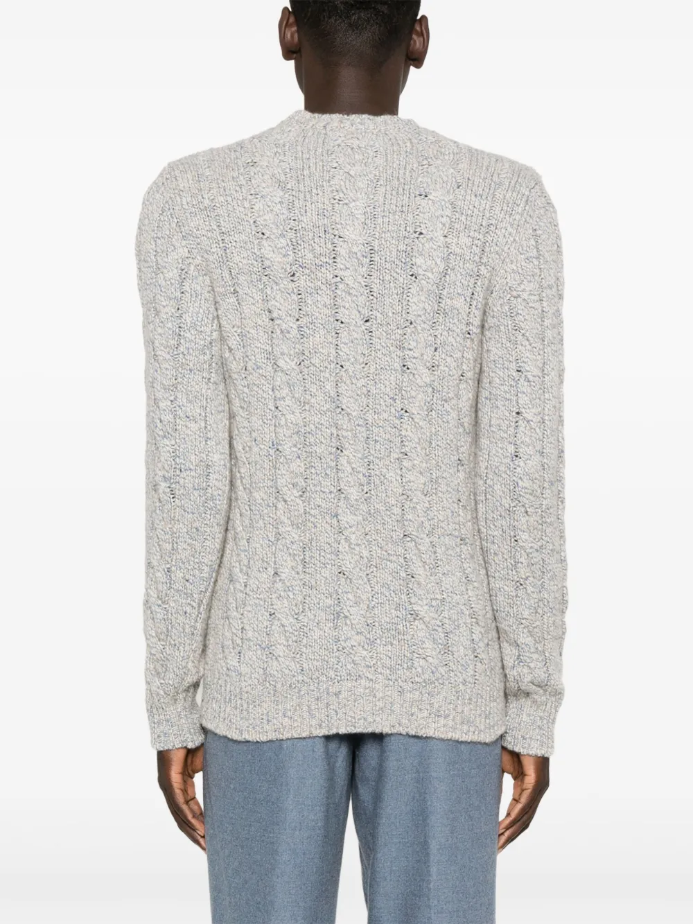 Shop Eleventy Cable-knit Sweater In Neutrals