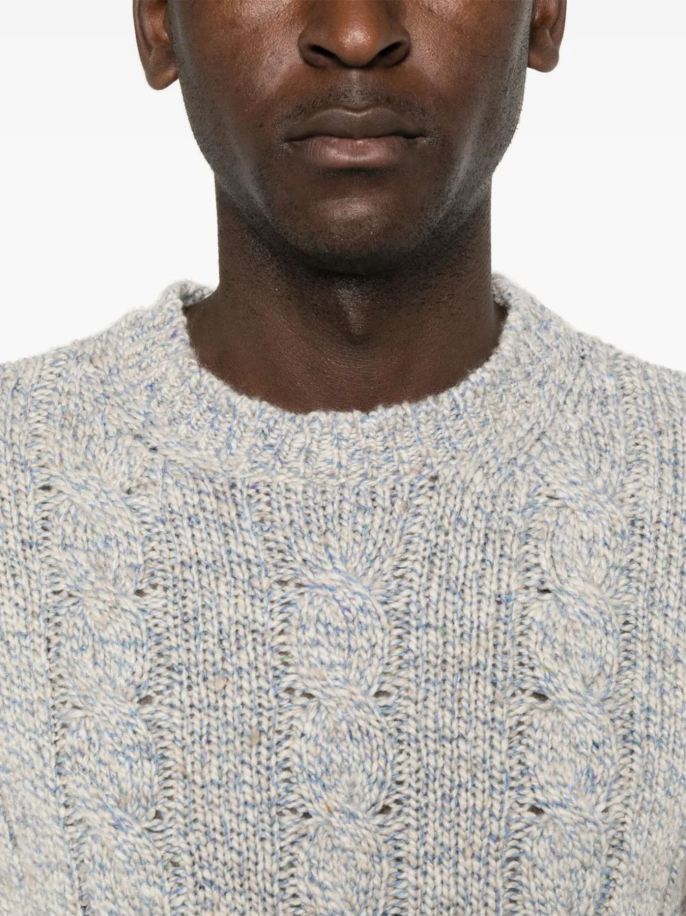 Shop Eleventy Cable-knit Sweater In Neutrals