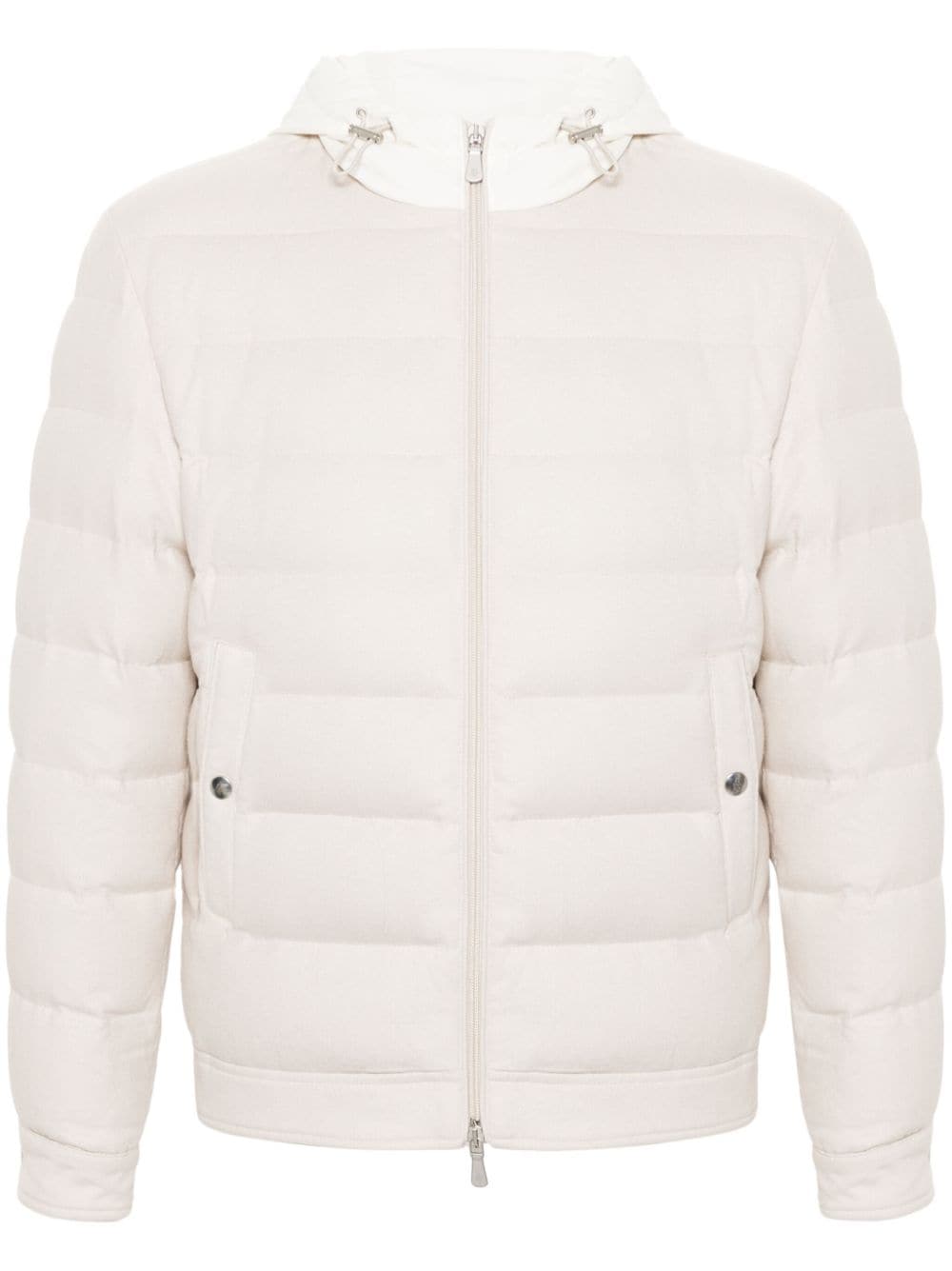 Eleventy hooded padded jacket - Neutrals