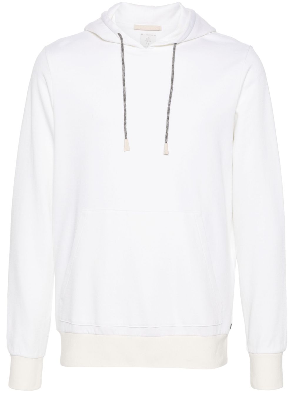 Eleventy jersey hoodie - Neutrals