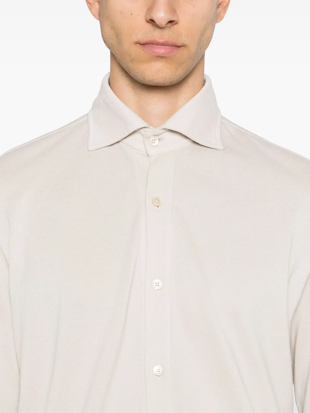 Eleventy Dandy overhemd Beige