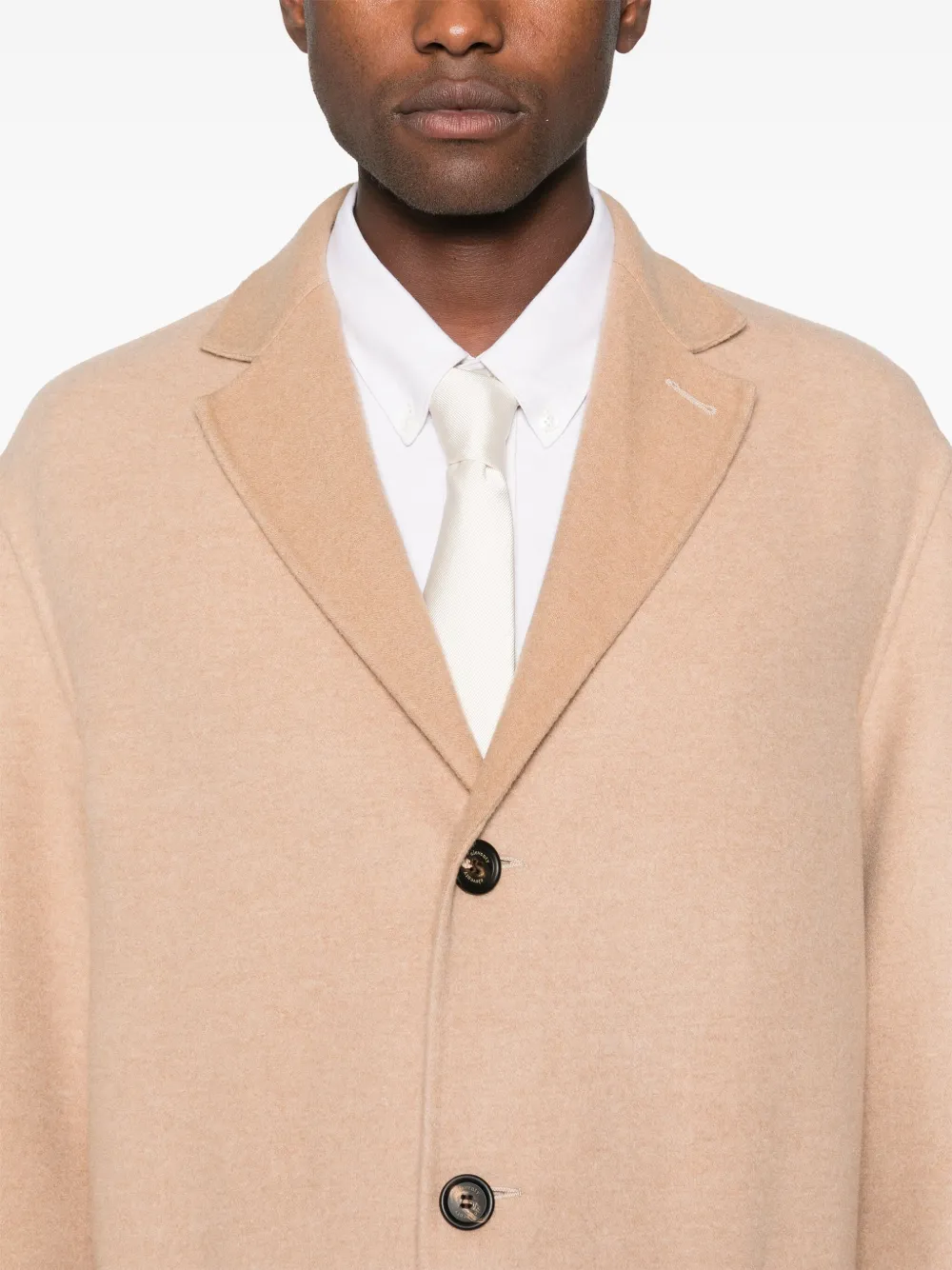 Eleventy Jas met enkele rij knopen Beige