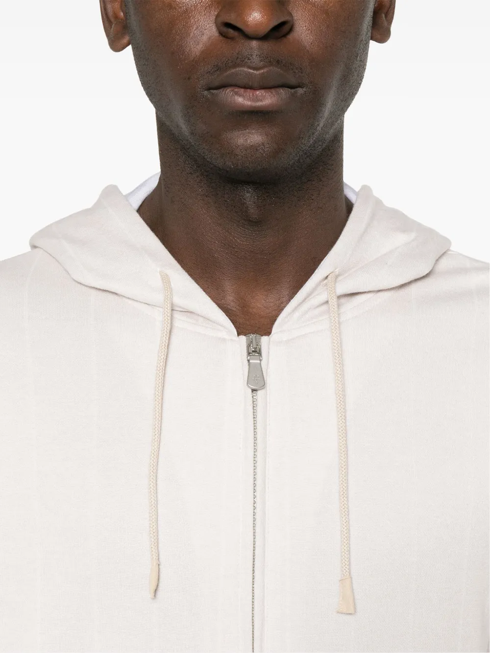 Eleventy Gestreepte hoodie Beige