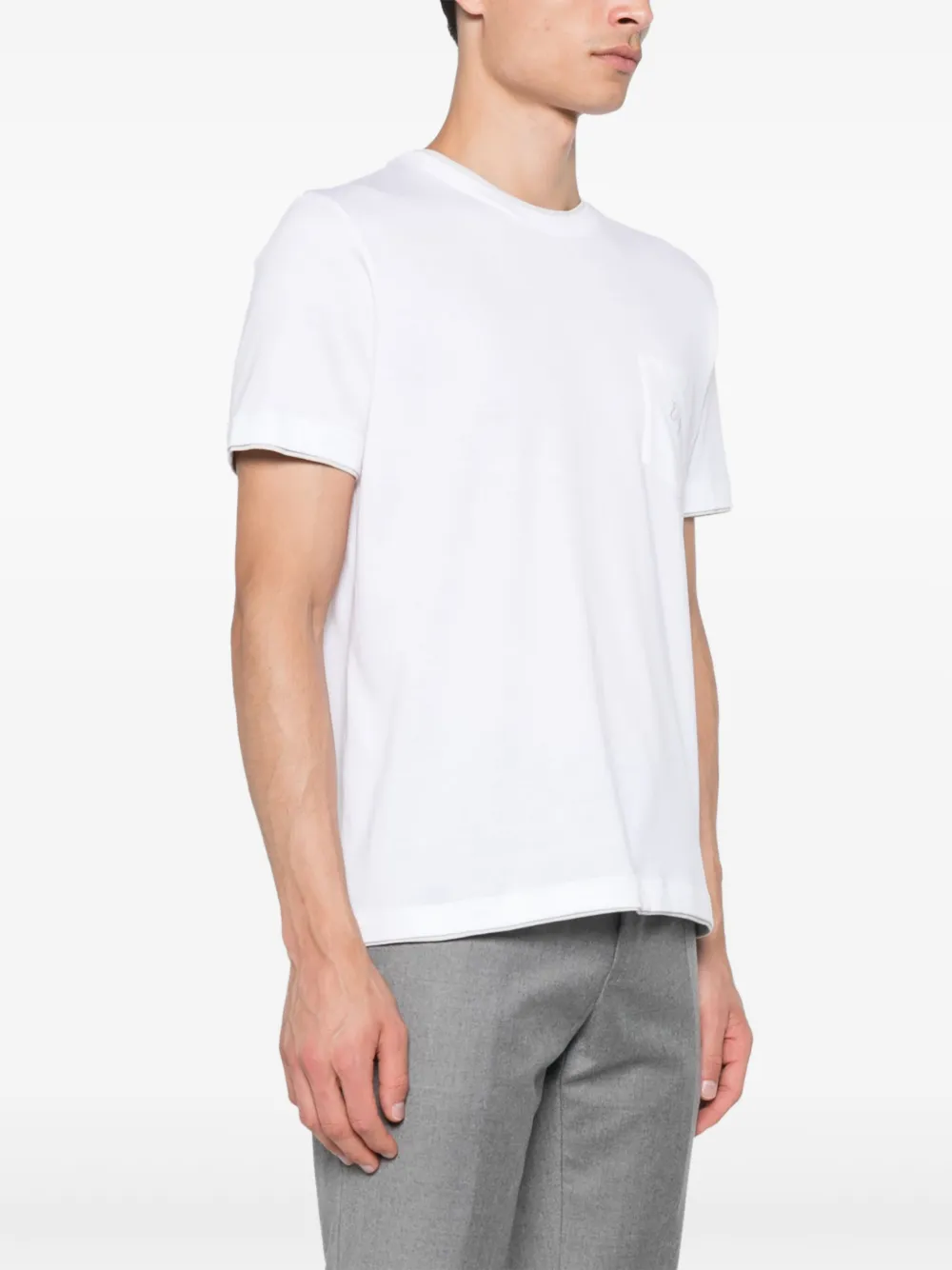 Eleventy T-shirt met ronde hals Wit
