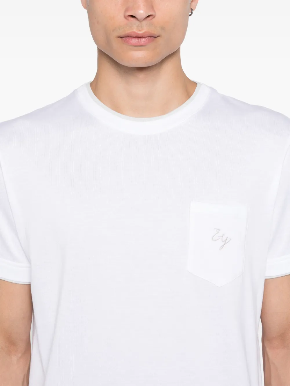 Eleventy T-shirt met ronde hals Wit