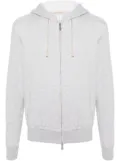 Eleventy mélange-effect hoodie - Grey