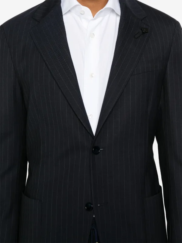 Lardini ストライプ スーツ | ブルー | FARFETCH JP