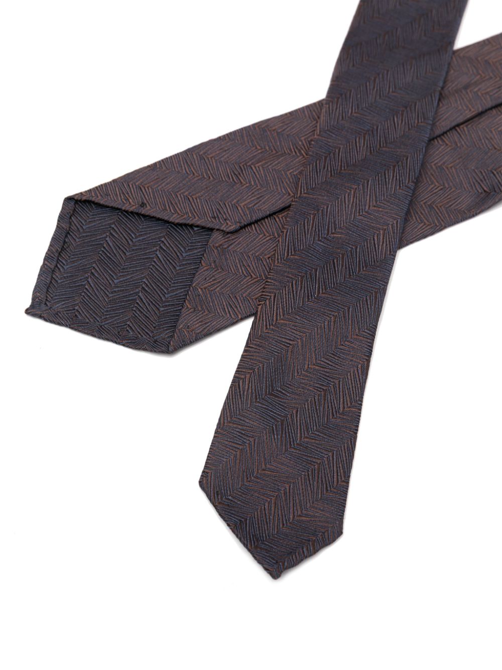 Shop Lardini Jacquard Tie In Blue