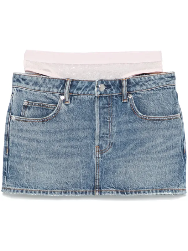 Alexander Wang Prestyle Mini Skirt in Blue