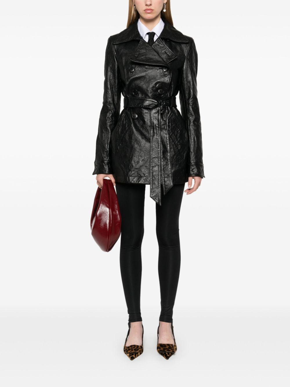 Shop Alexander Wang Memory Trench Coat In Black