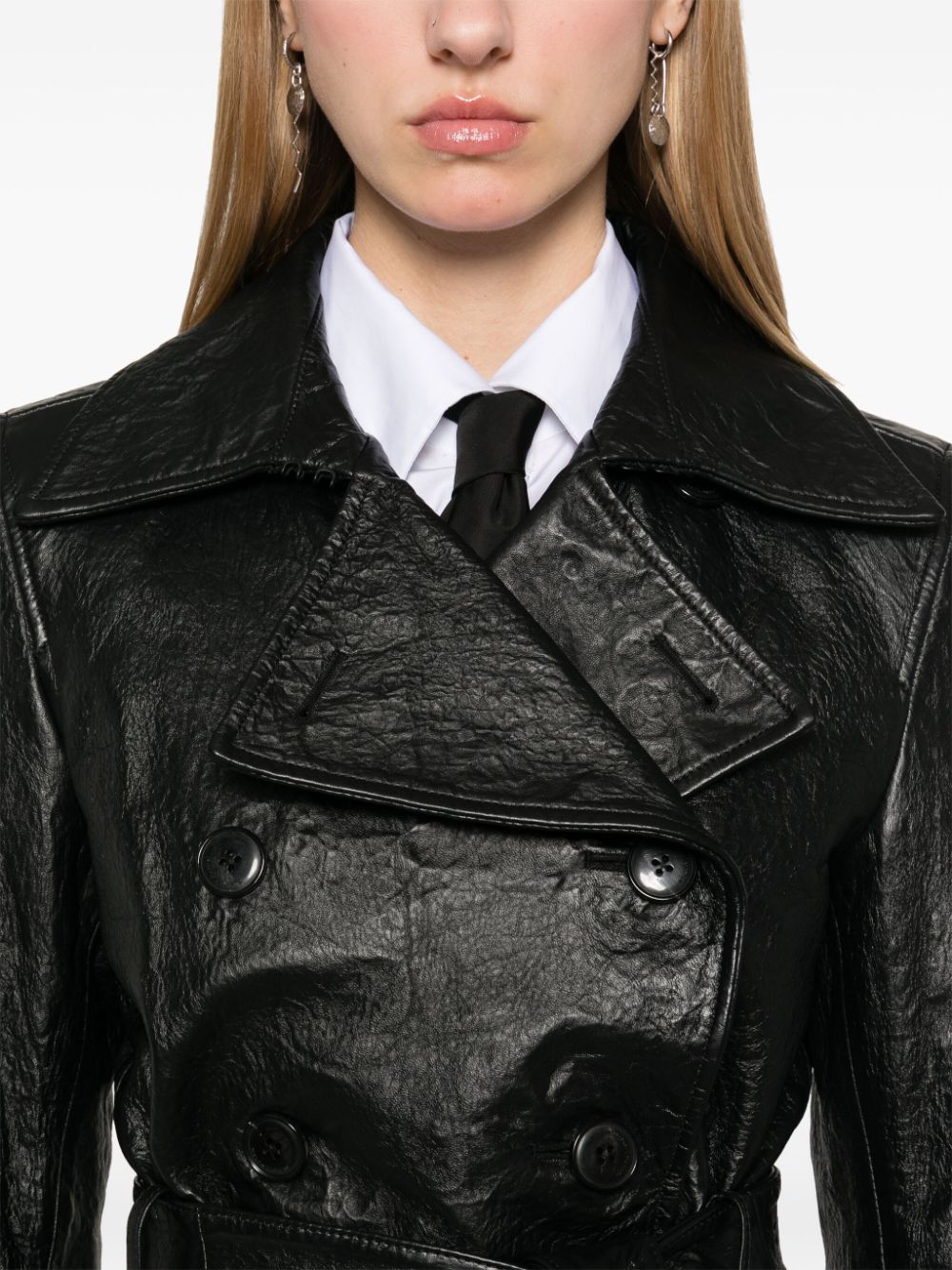 Shop Alexander Wang Memory Trench Coat In Black