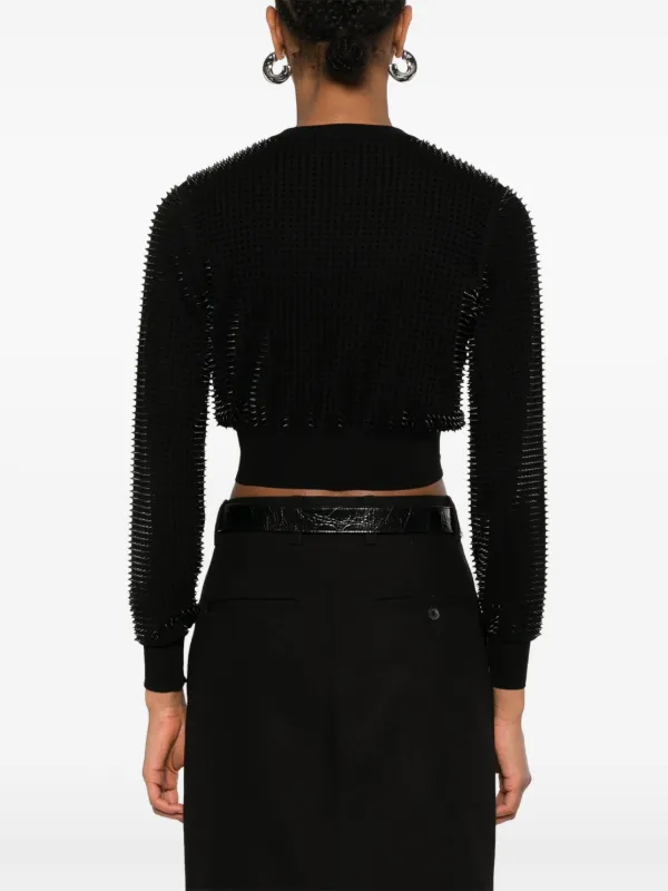 Alexander Wang spike-stud Cardigan | Black | FARFETCH