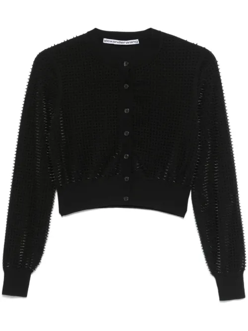 Cardigan à détails de clous - Alexander Wang - Modalova