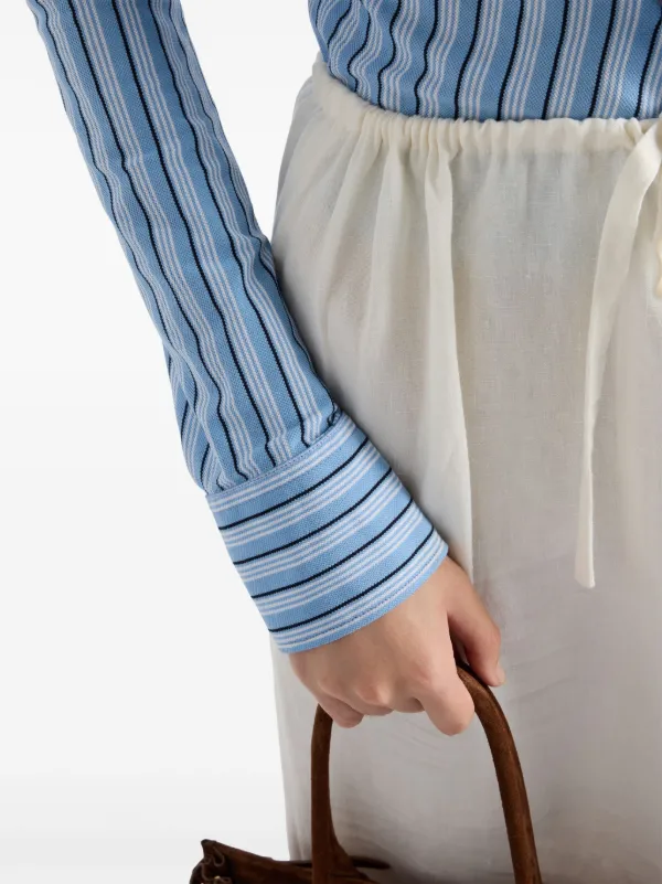 Prada Striped Shirt | Blue | FARFETCH